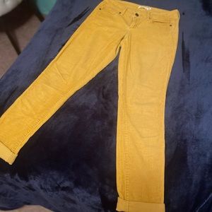Golden Yellow Corduroy Pants